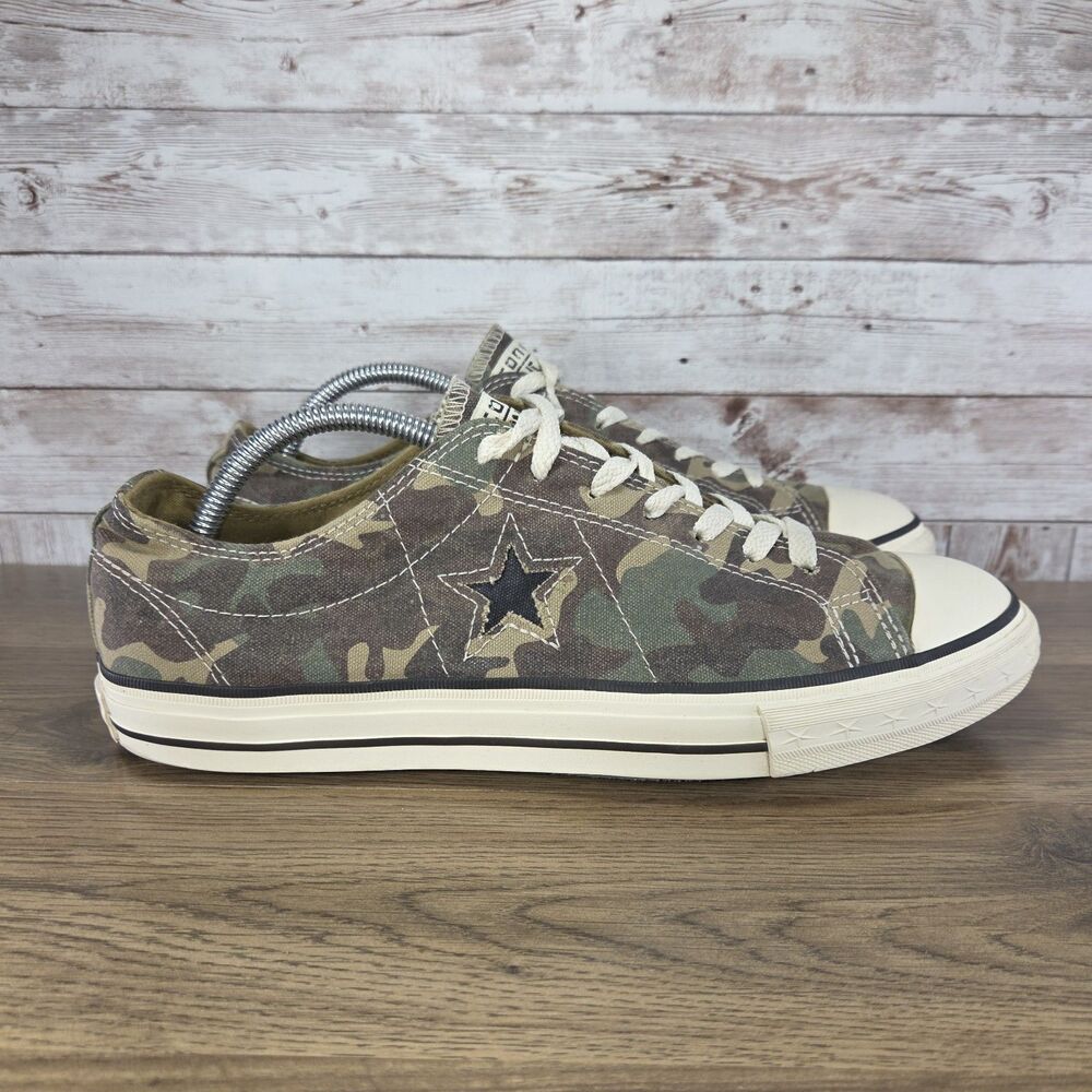 Converse One Star Pro Ox Low Top Camo Sandy Chocolate Mens Size 10.5
